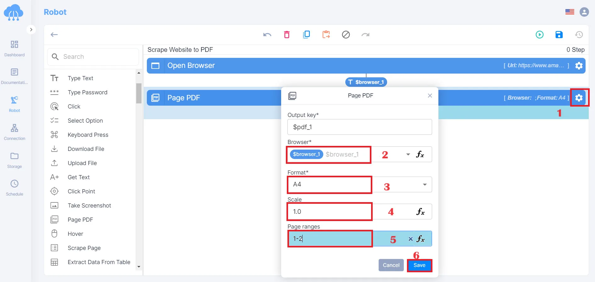 Page ranges